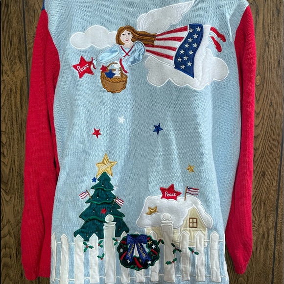 Quacker Factory Christmas Cardigan - Picture 2 of 3